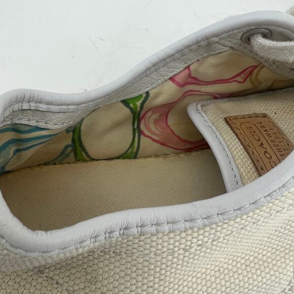 Coach (6.5) Elen Womens Cream Sneakers Shoes Well Worn Y2K - Picture 12 of 13